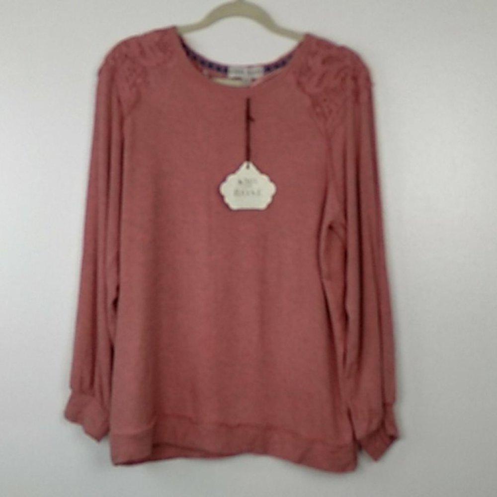 KNOTT ROSE LACE DETAIL SWEATSHIRT - Picture 2 of 5